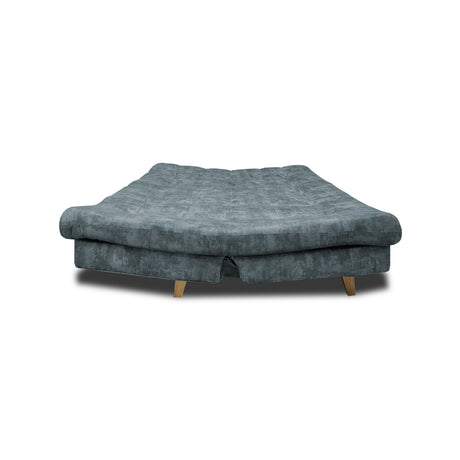 Sofá Cama Kuster Acero 185x90cm Reclinable de Tela Amigable con Mascotas de Tres Puestos sin Apoya Brazos - SOFAS Y POLTRONAS | Bylmo