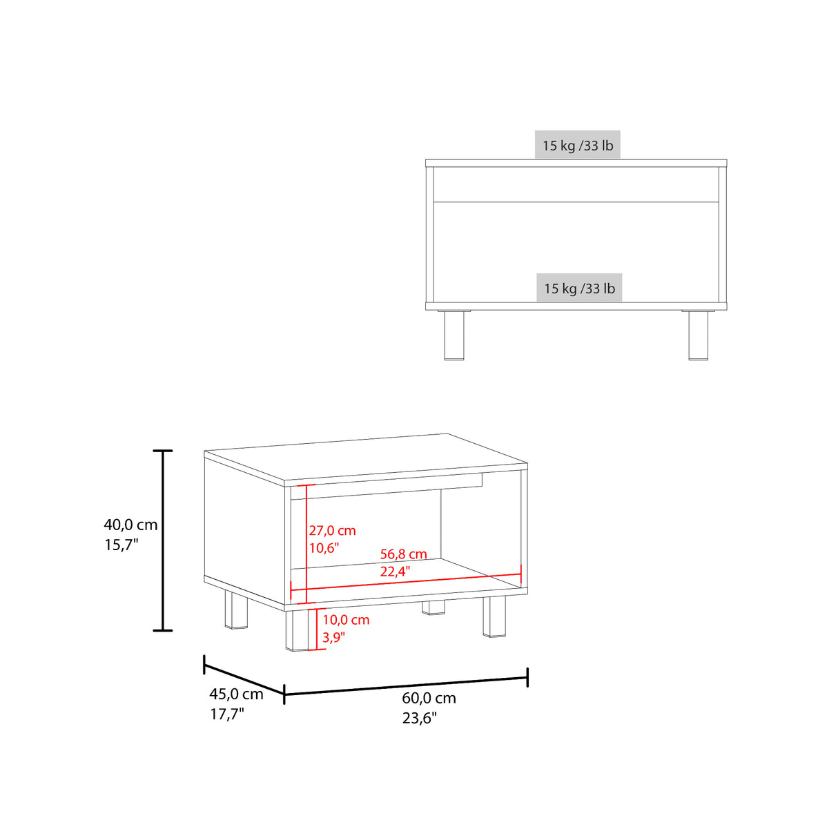 Combo Rack de Tv y Mesa de Centro Eclipse Blanco 140.2x47.5cm Para Tv Hasta 60" Pulgadas con Cuatro Compartimientos - MUEBLES DE TV | Bylmo