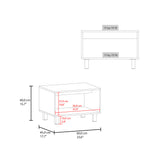 Combo Rack de Tv y Mesa de Centro Eclipse Blanco 140.2x47.5cm Para Tv Hasta 60" Pulgadas con Cuatro Compartimientos - MUEBLES DE TV | Bylmo