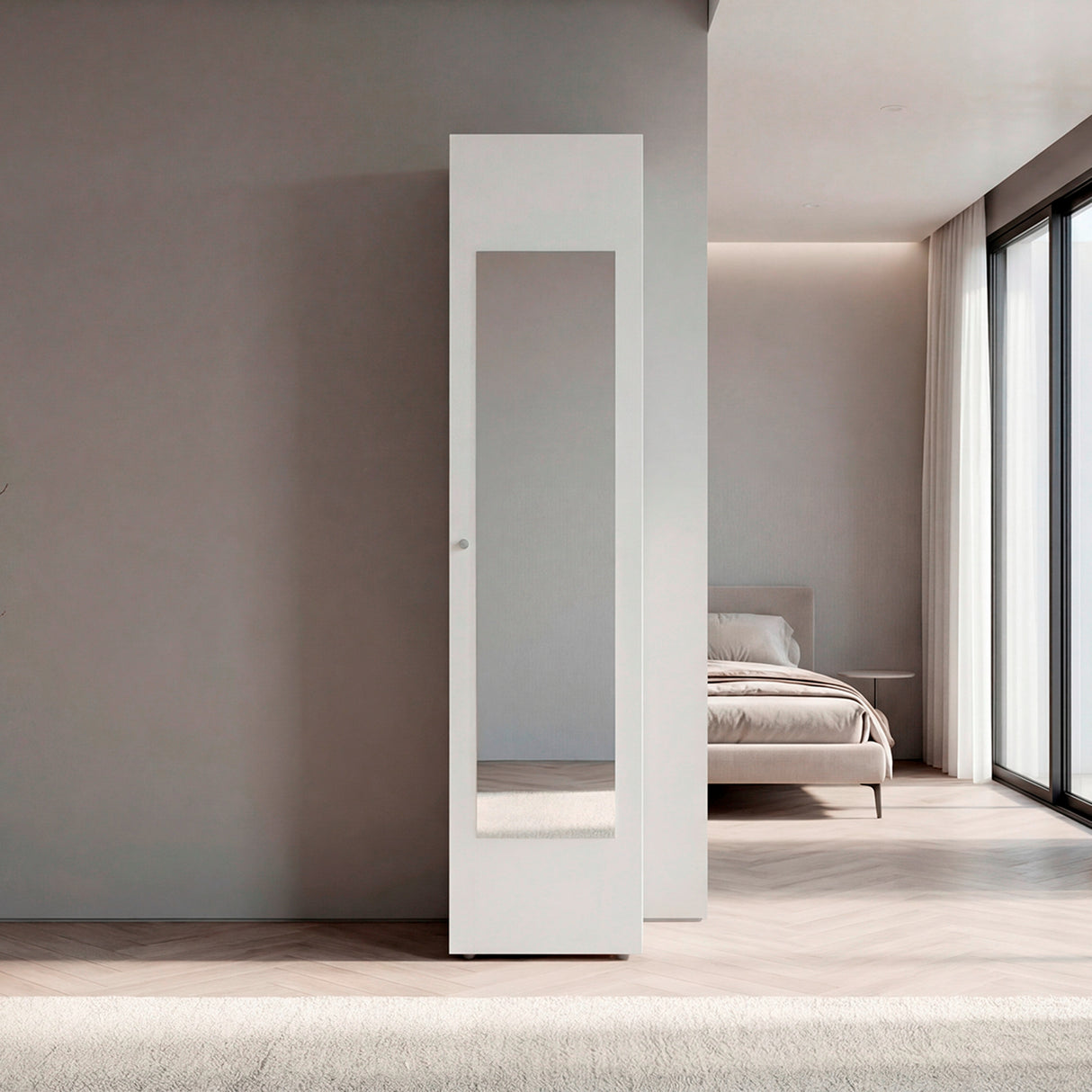Closet Home dreams Blanco 40x170cm con Una Puerta y con Espejo - CLOSETS | Bylmo