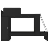 Camarote Tokio Negro 85x165cm con Cabecero sin Colchón y con Almacenamiento - CAMAS | Bylmo