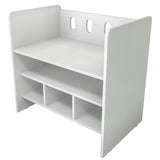 Cama Cuna Colecho Blanco 71x68cm con Cabecero con Colchón Infantil y con Almacenamiento - CAMAS | Bylmo