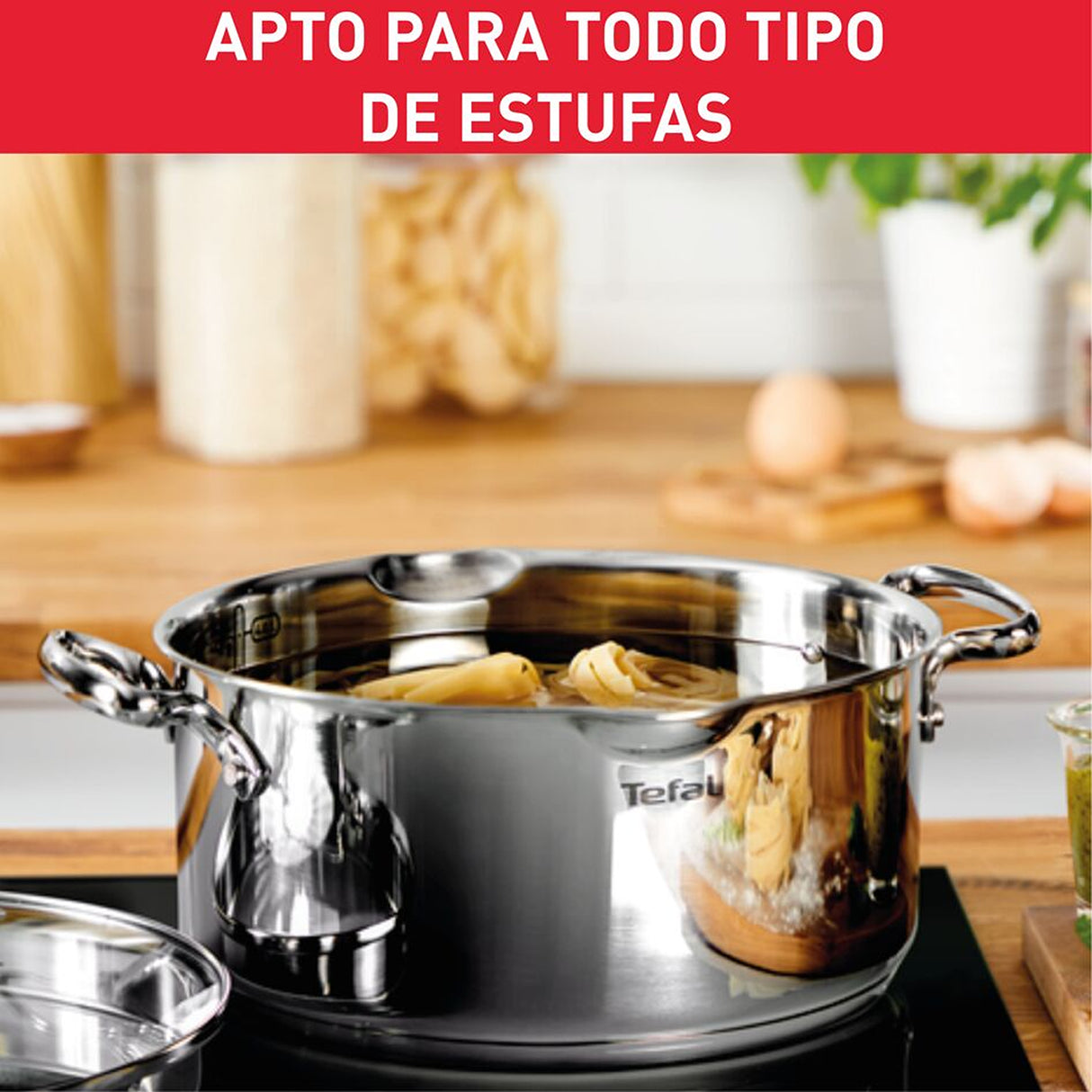 Batería de Cocina Tefal Duetto Plus Plateado 54x19cm de 7 Piezas - OLLAS Y SARTENES | Bylmo