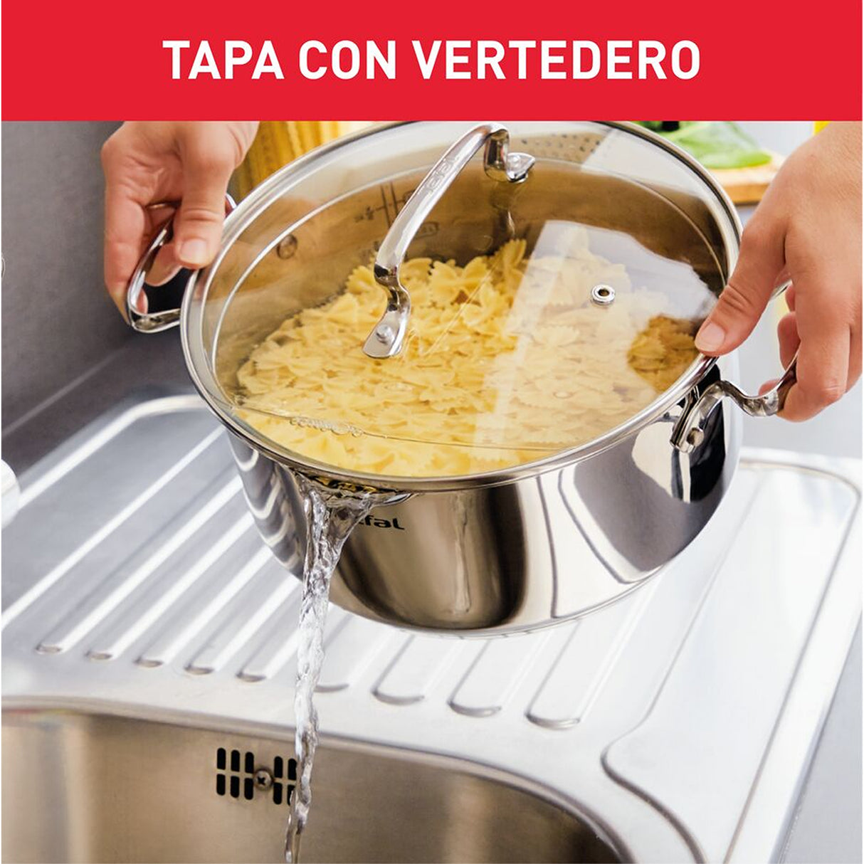 Batería de Cocina Tefal Duetto Plus Plateado 54x19cm de 7 Piezas - OLLAS Y SARTENES | Bylmo