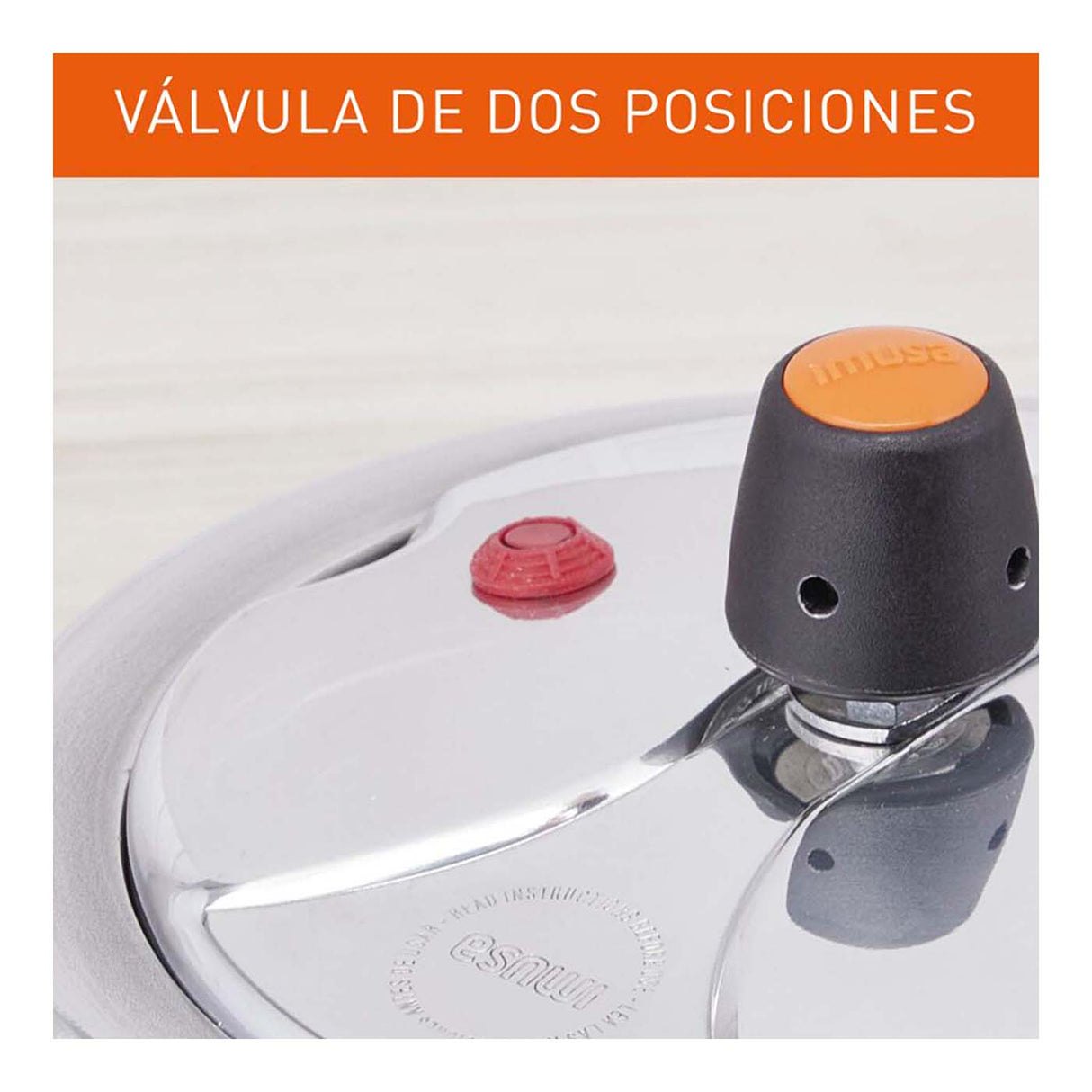 Olla a Presión Imusa SecuryPlus Plateado 23x25.5cm de 7 Litros y Acero Inoxidable - OLLAS Y SARTENES | Bylmo