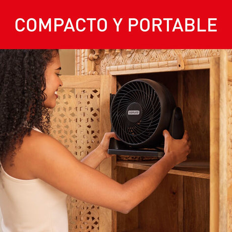 Ventilador 3 en 1 Samurai Compact Force Negro 28x27.5cm de 3 Velocidades - VENTILADORES | Bylmo