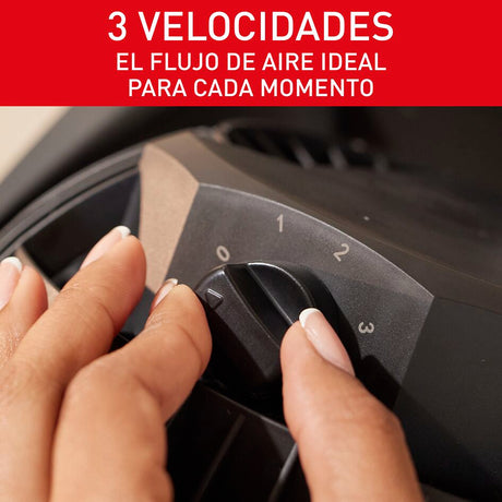 Ventilador 3 en 1 Samurai Compact Force Negro 28x27.5cm de 3 Velocidades - VENTILADORES | Bylmo