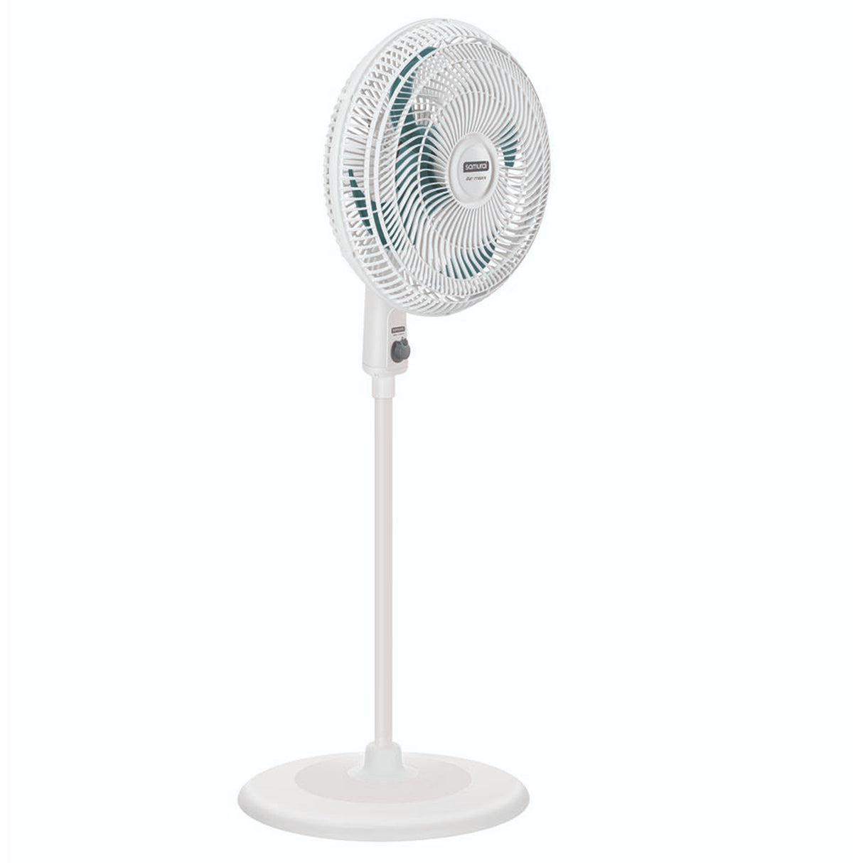 Ventilador de Piso Samurai Air Maxx Blanco 47.4x118cm de 3 Velocidades y con Oscilación - VENTILADORES | Bylmo
