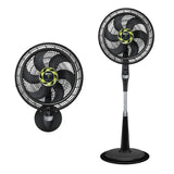 Ventilador 2 en 1 Samurai Ultra Silence Negro 50x135.4cm de 4 Velocidades con Control Remoto y con Oscilación - VENTILADORES | Bylmo