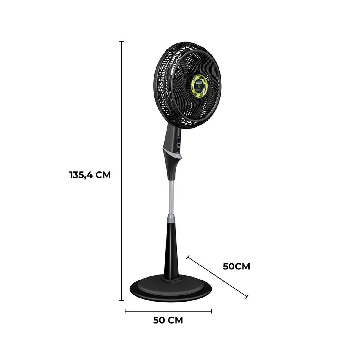 Ventilador 2 en 1 Samurai Ultra Silence Negro 50x135.4cm de 4 Velocidades con Control Remoto y con Oscilación - VENTILADORES | Bylmo