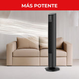 Ventilador de Torre Samurai Eole Negro 30x102.8cm de 3 Velocidades con Control Remoto y con Oscilación - VENTILADORES | Bylmo