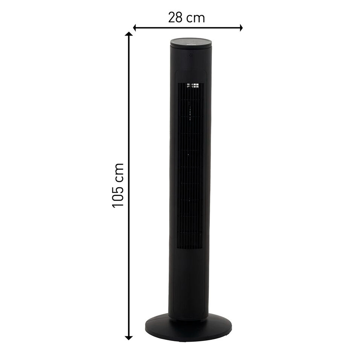 Ventilador de Torre Samurai Eole Negro 30x102.8cm de 3 Velocidades con Control Remoto y con Oscilación - VENTILADORES | Bylmo
