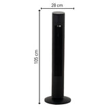 Ventilador de Torre Samurai Eole Negro 30x102.8cm de 3 Velocidades con Control Remoto y con Oscilación - VENTILADORES | Bylmo