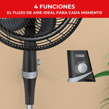 Ventilador de Piso Samurai Ultra Silence Negro 50x135.4cm de 4 Velocidades y con Oscilación - VENTILADORES | Bylmo