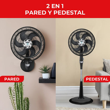 Ventilador de Piso Samurai Ultra Silence Negro 50x135.4cm de 4 Velocidades y con Oscilación - VENTILADORES | Bylmo