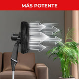 Ventilador de Piso Samurai Ultra Silence Negro 50x135.4cm de 4 Velocidades y con Oscilación - VENTILADORES | Bylmo
