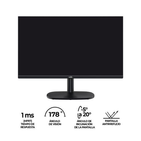 Monitor Gamer Kalley Negro 54x41.4cm Full HD LED de 24" Pulgadas - MONITORES | Bylmo