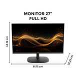 Monitor Kalley Negro Full HD 27 Pulgadas LED IPS 120 Hz y Antirreflejo - MONITORES | Bylmo