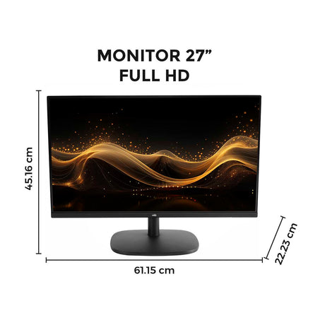 Monitor Kalley Negro Full HD 27 Pulgadas LED IPS 120 Hz y Antirreflejo - MONITORES | Bylmo