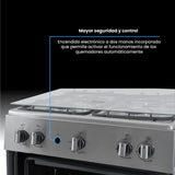 Estufa Challenger Cucina Negro 60x93cm de Gas Natural con Cuatro Quemadores - ESTUFAS | Bylmo