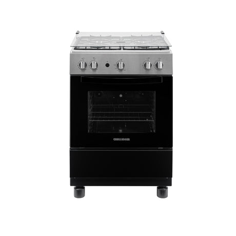 Estufa Challenger Cucina Negro 60x93cm de Gas Propano con Cuatro Quemadores - ESTUFAS | Bylmo