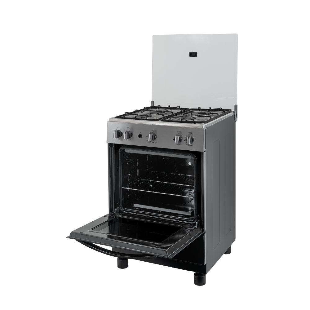 Estufa Challenger Cucina Negro 60x93cm de Gas Propano con Cuatro Quemadores - ESTUFAS | Bylmo