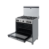 Estufa Challenger Cucina Gris 76x93cm de Gas Natural con Cinco Quemadores - ESTUFAS | Bylmo