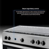 Estufa Challenger Cucina Gris 76x93cm de Gas Natural con Cinco Quemadores - ESTUFAS | Bylmo