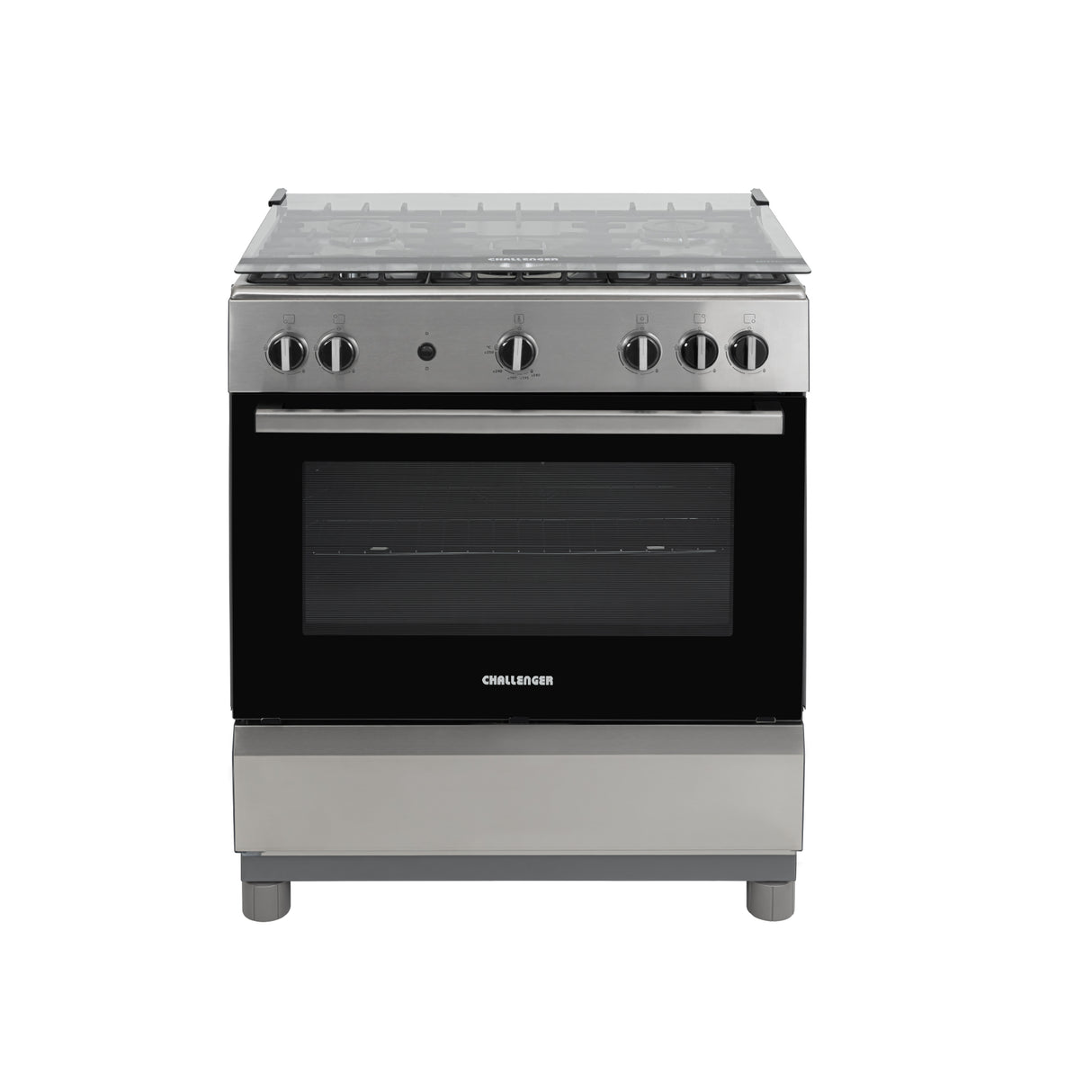 Estufa Challenger Cucina Gris 76x93cm de Gas Propano con Cinco Quemadores - ESTUFAS | Bylmo
