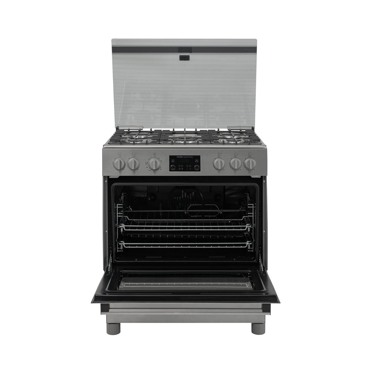 Estufa Challenger Cucina Gris 76x93cm de Gas Natural con Cinco Quemadores y con Temporizador - ESTUFAS | Bylmo