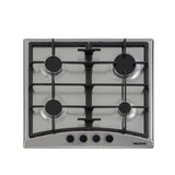 Estufa de Empotrar Challenger Alpha Gris y Negro 58.2x51.2cm de Gas Natural con Cuatro Quemadores - ESTUFAS DE EMPORTRAR Y CUBIERTAS | Bylmo