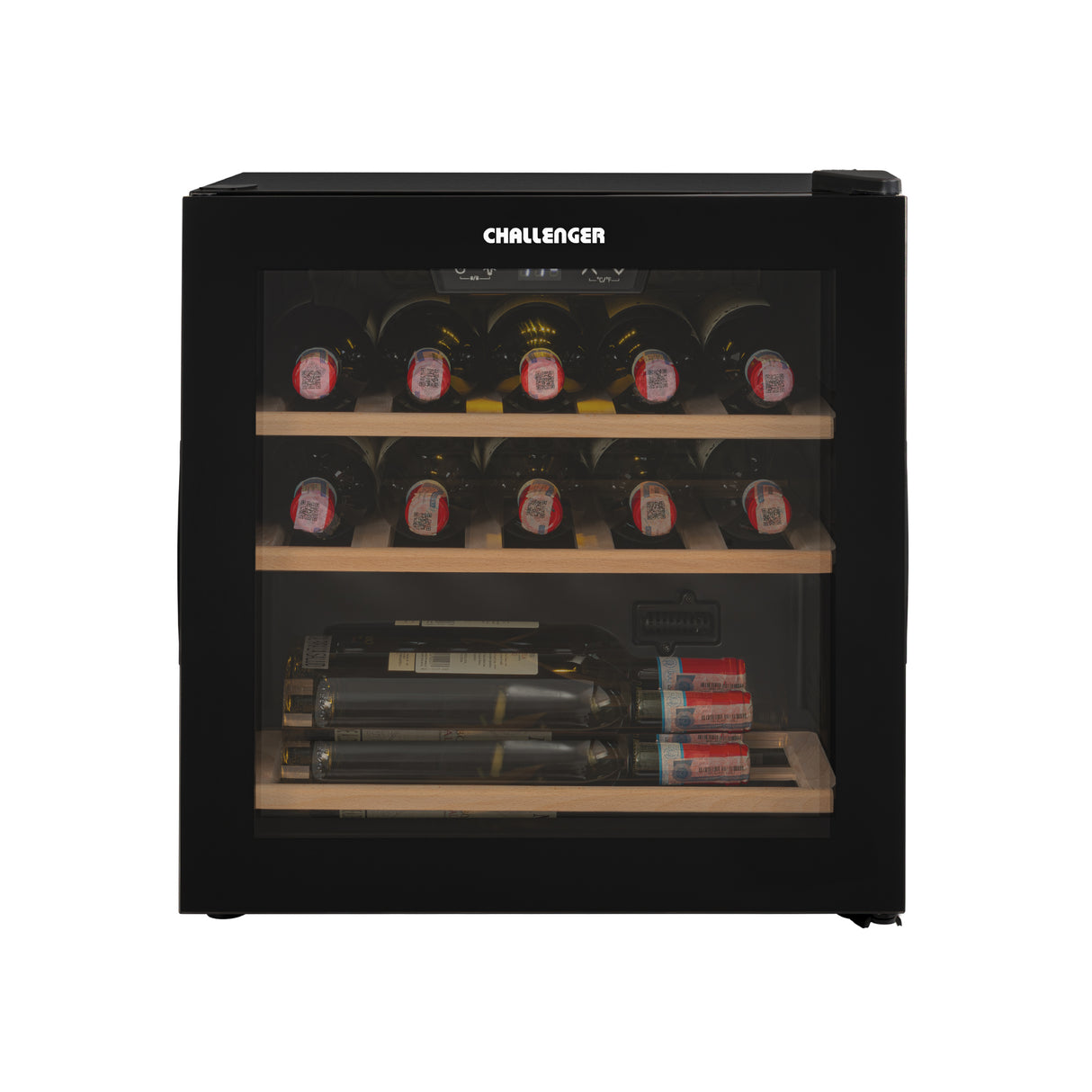 Cava de Vino Challenger Negro 48x41cm de 40 Litros y con Pantalla Digital - NEVERAS | Bylmo