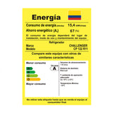 Nevera de Empotrar Challenger Blanco 54x88cm de 122 Litros con Congelador - NEVERAS | Bylmo