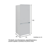 Nevera de Empotrar Challenger Blanco 54x178cm de 256 Litros con Congelador y con Pantalla Digital - NEVERAS | Bylmo