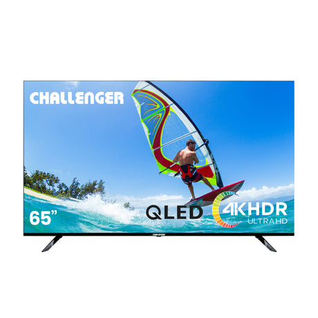 Televisor Challenger Google TV Negro 144.7x84.2cm de 65" Pulgadas Smart QLED 4K con Wifi Integrado y con Bluetooth - TELEVISORES | Bylmo