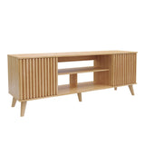 Mesa para TV Nori Panela 160x59cm para TV Hasta 65" Pulgadas con Dos Compartimientos y con Ranuras para Cables - MUEBLES DE TV | Bylmo