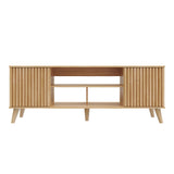 Mesa para TV Nori Panela 160x59cm para TV Hasta 65" Pulgadas con Dos Compartimientos y con Ranuras para Cables - MUEBLES DE TV | Bylmo