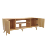 Mesa para TV Nori Panela 160x59cm para TV Hasta 65" Pulgadas con Dos Compartimientos y con Ranuras para Cables - MUEBLES DE TV | Bylmo