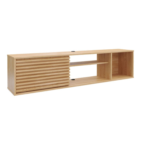 Mesa para TV Flotante Nori Panela 160x37cm para TV Hasta 65" Pulgadas con Un Compartimiento - MUEBLES DE TV | Bylmo