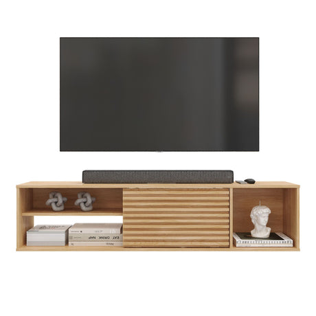 Mesa para TV Flotante Nori Panela 160x37cm para TV Hasta 65" Pulgadas con Un Compartimiento - MUEBLES DE TV | Bylmo