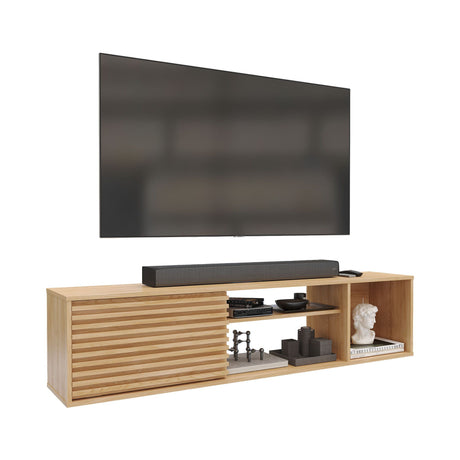 Mesa para TV Flotante Nori Panela 160x37cm para TV Hasta 65" Pulgadas con Un Compartimiento - MUEBLES DE TV | Bylmo