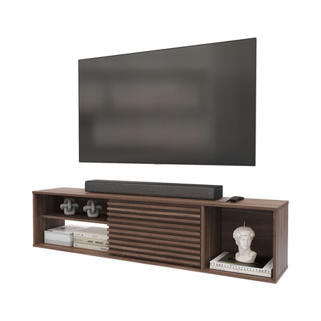 Mesa para TV Flotante Nori Milan 160x37cm para TV Hasta 65" Pulgadas con Un Compartimiento - MUEBLES DE TV | Bylmo