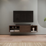 Mesa para TV Flotante Nori Milan 160x37cm para TV Hasta 65" Pulgadas con Un Compartimiento - MUEBLES DE TV | Bylmo