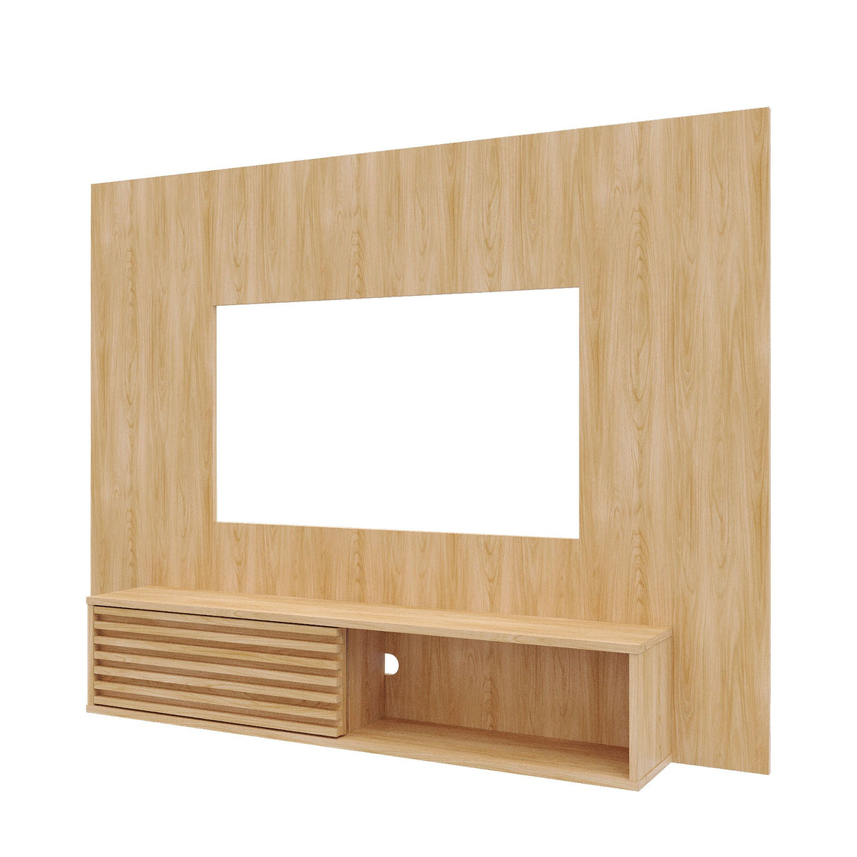Panel de TV Nori Panela 155x118cm para TV Hasta 65" Pulgadas con Un Compartimiento - MUEBLES DE TV | Bylmo