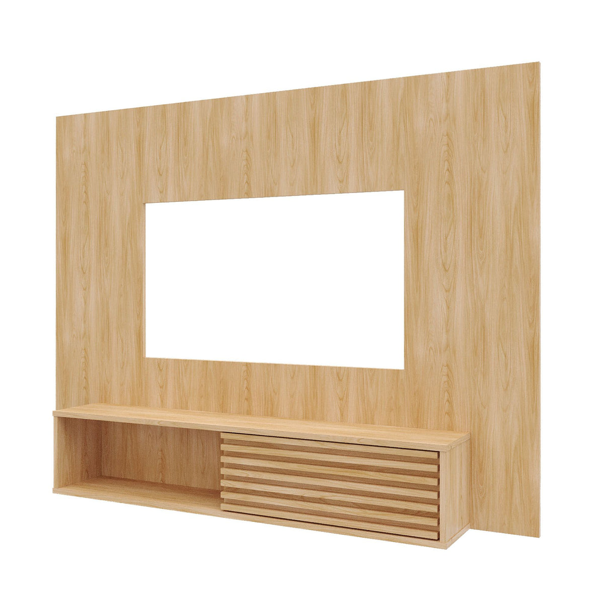 Panel de TV Nori Panela 155x118cm para TV Hasta 65" Pulgadas con Un Compartimiento - MUEBLES DE TV | Bylmo