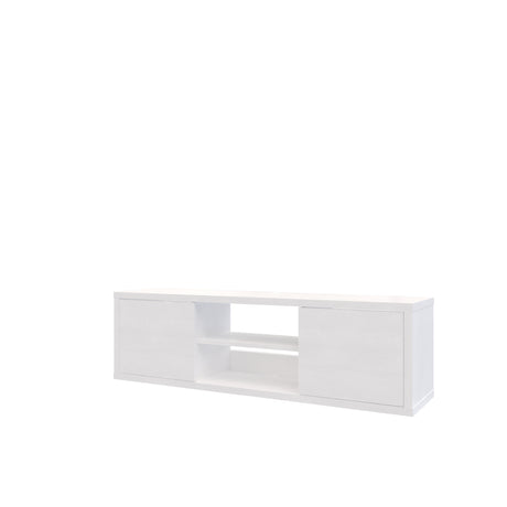 Mesa para TV Flotante Good Blanco 120x35cm para TV Hasta 50" Pulgadas con Dos Compartimientos - MUEBLES DE TV | Bylmo