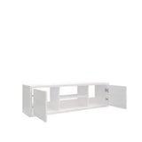 Mesa para TV Flotante Good Blanco 120x35cm para TV Hasta 50" Pulgadas con Dos Compartimientos - MUEBLES DE TV | Bylmo