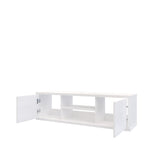 Mesa para TV Flotante Good Blanco 120x35cm para TV Hasta 50" Pulgadas con Dos Compartimientos - MUEBLES DE TV | Bylmo