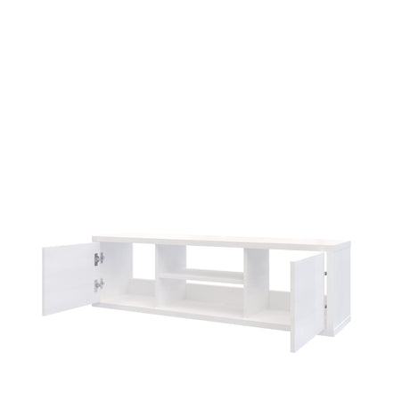 Mesa para TV Flotante Good Blanco 120x35cm para TV Hasta 50" Pulgadas con Dos Compartimientos - MUEBLES DE TV | Bylmo