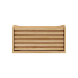 Mesa de Noche Flotante Nori Miel 43x23cm con Un Cajón y Un Compartimiento - MESAS DE NOCHE | Bylmo